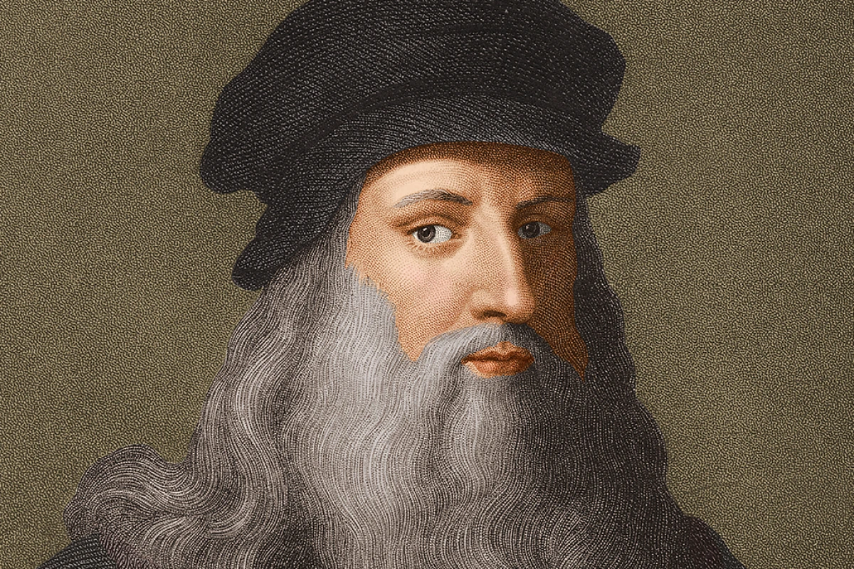 Retrato Leonardo D'Vinci